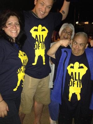 Right to left, Uncle Victor, Grandma Tina, Terry F and myself